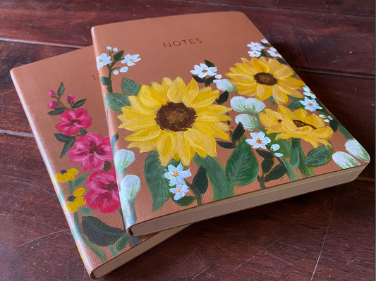 Hand-Painted Floral Notebook | One-of-a-Kind Journal